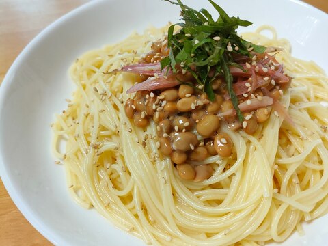 フライパンひとつでできる！納豆パスタ